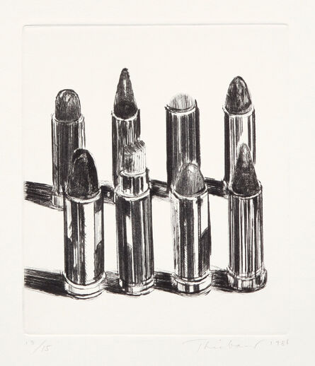 Wayne Thiebaud, ‘Lipsticks-Black’, 1988