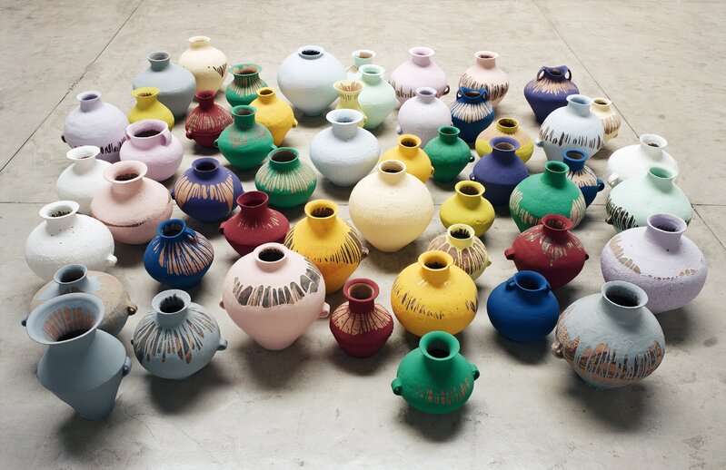 Ai Weiwei, ‘Coloured Vases’, 2006, Sculpture, Neolithic vases (5000-3000 BC) with industrial paint, dimensions variable, Royal Academy of Arts