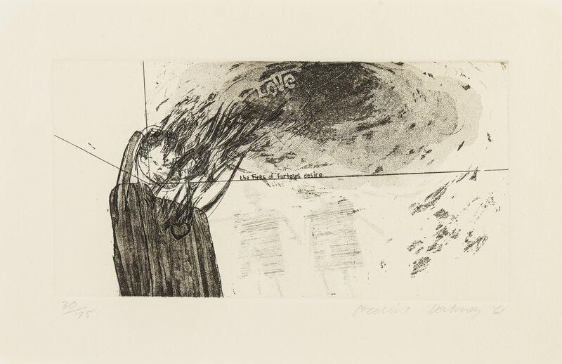 David Hockney, ‘The Fires of Furious Desire (Scottish Arts Council 5, Tokyo 5)’, 1961, Print, Etching with aquatint, Forum Auctions
