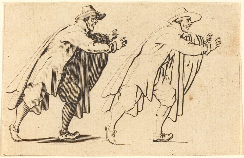 Jacques Callot, ‘Man Moving Abruptly’, ca. 1622, Print, Etching, National Gallery of Art, Washington, D.C.
