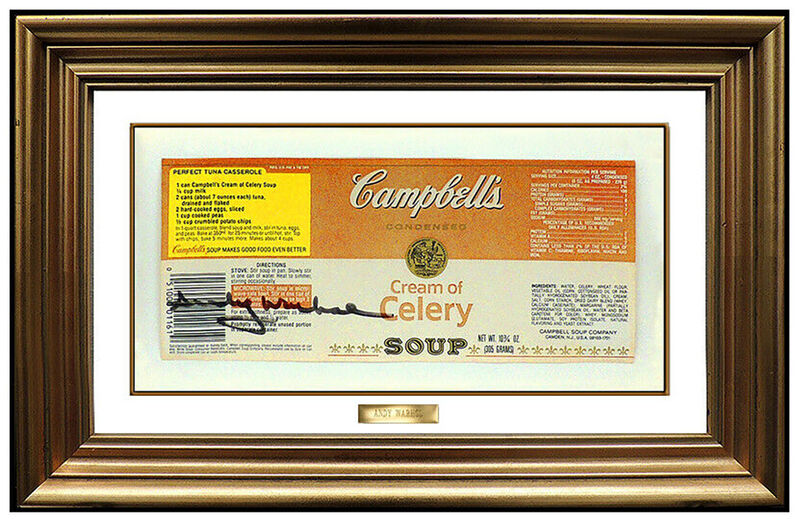 Andy Warhol, ‘Campbells Label’, 1975-1987, Ephemera or Merchandise, Hand Signed Campbells Label, Original Art Broker