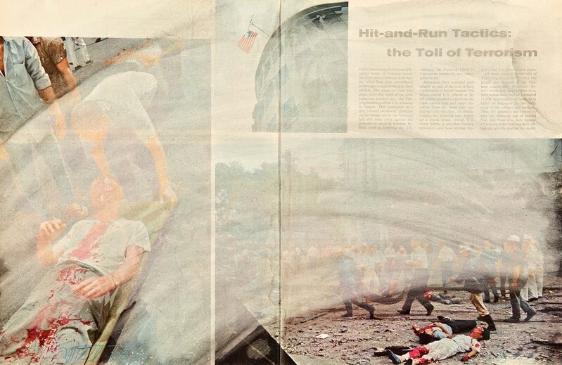 Wolf Vostell, ‘Untitled’, 1965, Mixed Media, Blurring (terpentine) on paper (magazine), Van Ham