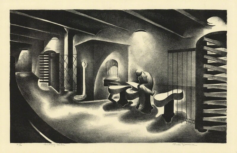 Benton Murdoch Spruance, ‘Bulldog Edition.’, 1932, Print, Lithograph, The Old Print Shop, Inc.