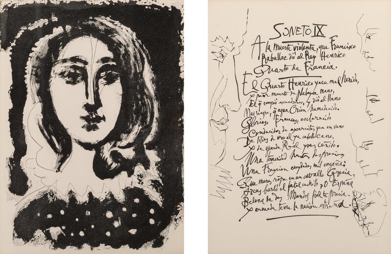 Pablo Picasso, ‘Vingt Poems de Gongora’, 1948, Books and Portfolios, Complete set of 41 etchings with aquatint onMarais watermarked wove paper, Heritage Auctions
