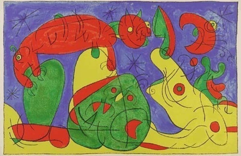 Joan Miró, ‘La Nuit, L'Ours, pl. XI, Ubu Roi’, 1966, Print, Lithograph, Artsy x Capsule Auctions