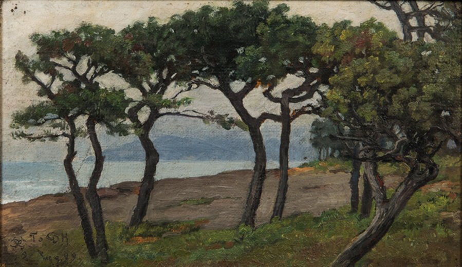 View of Capri Looking Toward Vesuvius