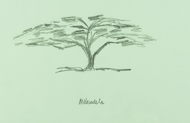 Nelson Mandela, ‘Untitled’, 1999, Drawing, Collage or other Work on Paper, Pencil drawing on paper, Forum Auctions