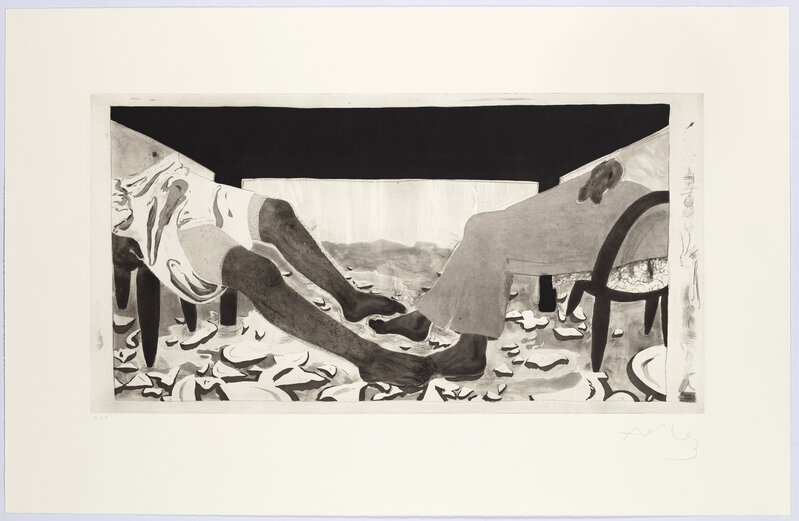 Anna van der Ploeg, ‘The Negotiators ’, 2021, Print, Liftground and spitbite aquatint etching with drypoint, David Krut Projects