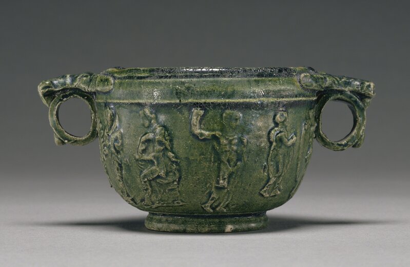 ‘Lead-Glazed Skyphos’,  50 B.C. -A.D. 50, Terracotta, J. Paul Getty Museum
