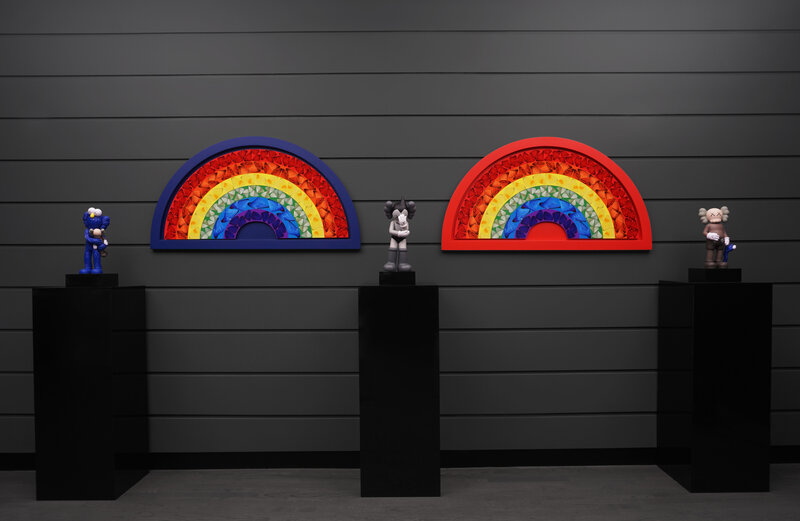 Damien Hirst, ‘'Butterfly Rainbow' Blue’, 2020, Print, Laminated Giclée Print on Aluminum Composite Panel, Arton Contemporary