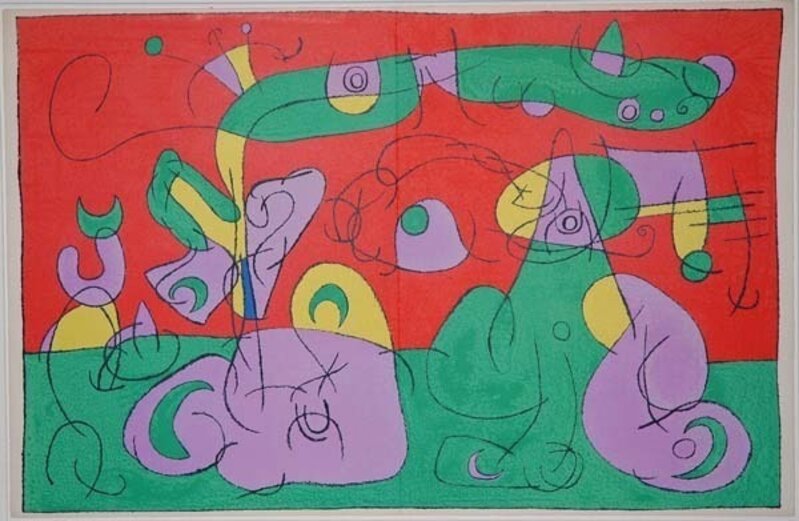 Joan Miró, ‘VI. Ubu Roi: Bougrelas et Sa Mère’, 1966, Print, Lithograph, Contessa Gallery