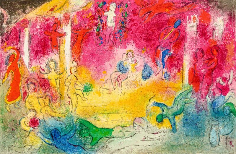 Marc Chagall, ‘Temple and History of Bacchus’, 1962, Print, Lithograph, Christopher-Clark Fine Art