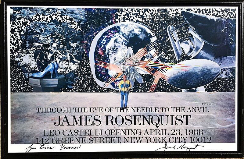 James Rosenquist, ‘Rosenquist at Leo Castelli, Hand Signed ’, 1988, Ephemera or Merchandise, Offset Lithograph Poster (Hand Signed and Dedicated). Framed., Alpha 137 Gallery