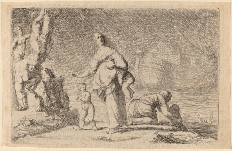 Willem Basse, ‘Noah's Ark and the Flood’, 1634, Print, Etching and engraving on laid paper, National Gallery of Art, Washington, D.C.