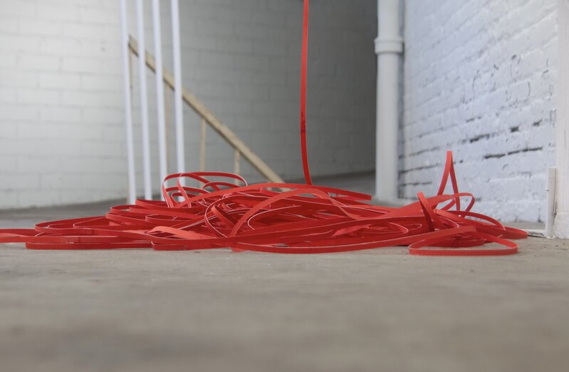 Margaret Griffith, ‘Red Line’, 2019, Sculpture, Handcut paper and ink, Open Mind Art Space