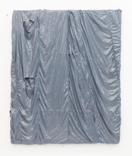 Clemens Wolf, ‘Parachute Painting (gray)’, 2017