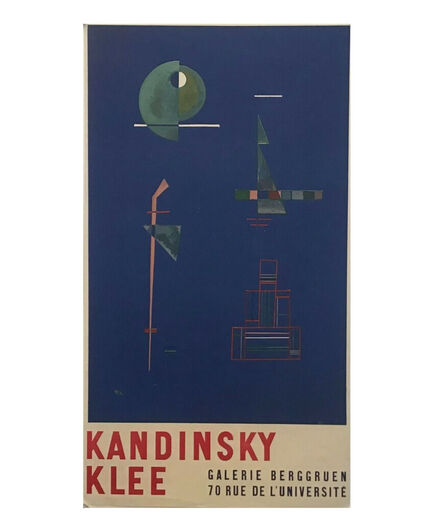 Wassily Kandinsky, ‘"Kandinsky / Klee", 1959, Exhibition Poster Galerie Berggruen Paris, Printed by Mourlot Paris’, 1959