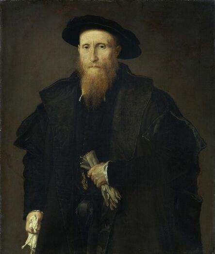 Lorenzo Lotto, ‘Portrait of a gentleman with gloves’, ca. 1543