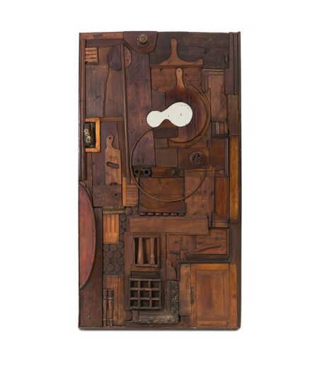 Pucci de Rossi, ‘a wooden sculpture-door with a mirrored glass inlay’, 1973
