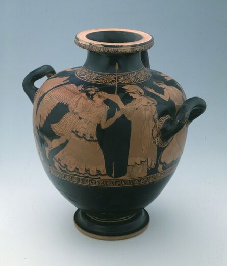Niobid Painter, ‘Attic Red-Figure Hydria with the Abduction of Oreithyia by Boreas’, ca. 460