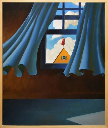Rob Browning, ‘Blue Curtains, Yellow House’, 2018