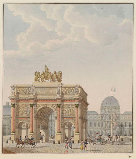 Charles Percier and Pierre-François-Léonard Fontaine, ‘Arc du Carrousel, south side view’, 1806-1815