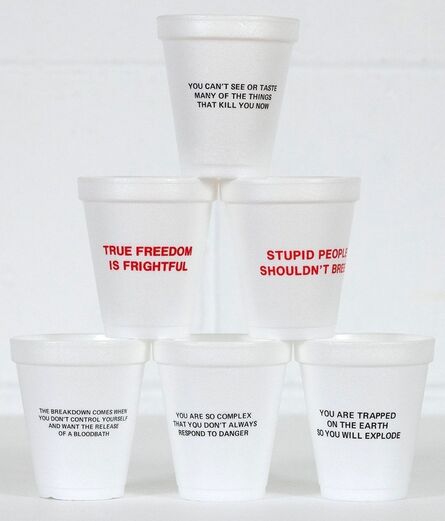 Jenny Holzer, ‘Survival Cups’, 1983