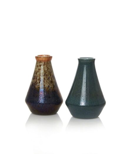 Monart, ‘a ‘Stoneware’ cased glass vase of conical form, shape D’, 20th Century