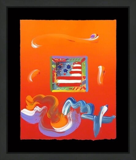 Peter Max, ‘FLAG (OVERPAINT)’, circa 2000
