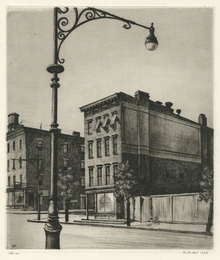 Armin Landeck, ‘York Avenue Tenements’, 1938