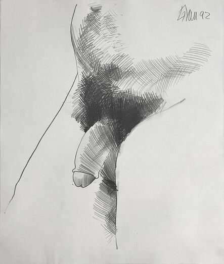 Enrique Grau, ‘Untitled IV, Nude drawing on paper’, 1992