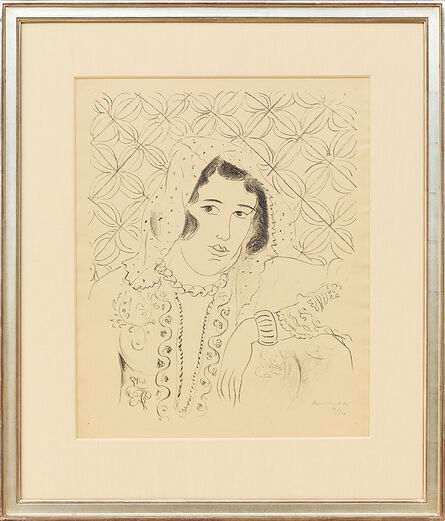 Henri Matisse, ‘Figure devant tapa africain’, 1929
