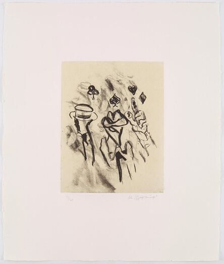 Willem de Kooning, ‘Seventeen Lithographs for Frank O'Hara: One plate’, 1988