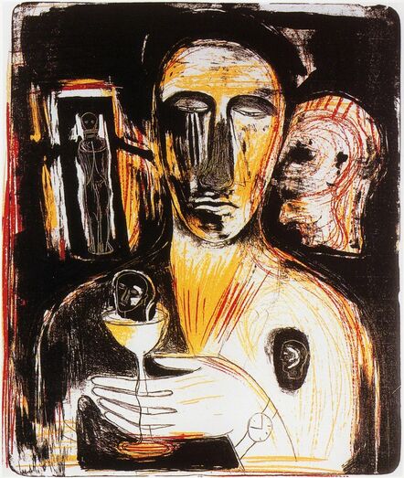 Mimmo Paladino, ‘Come in uno Specchio’, 1989