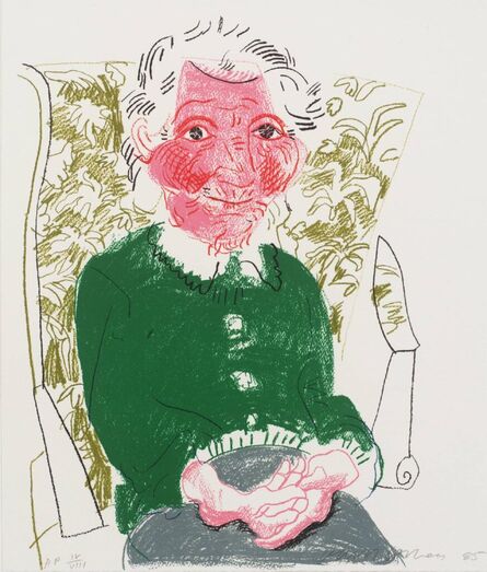 David Hockney, ‘Portrait of Mother I’, 1985