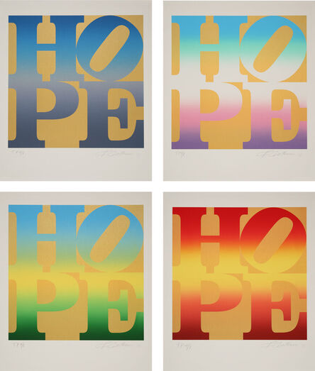 Robert Indiana, ‘"Four Seasons of Hope (Gold)"’, 2012