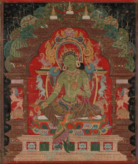Tibet, 13th century, ‘Green Tara’, c. 1260s