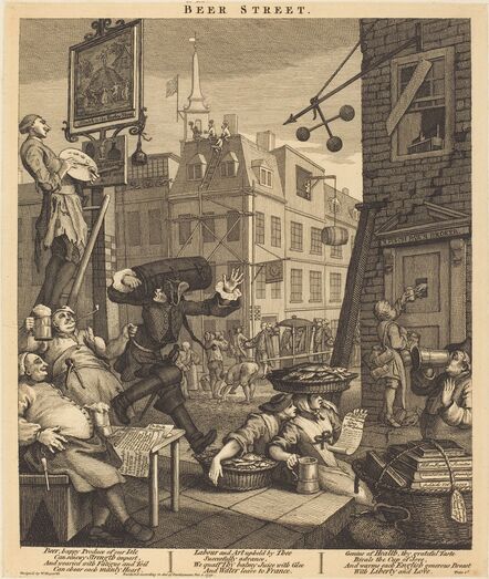 William Hogarth, ‘Beer Street’, 1751