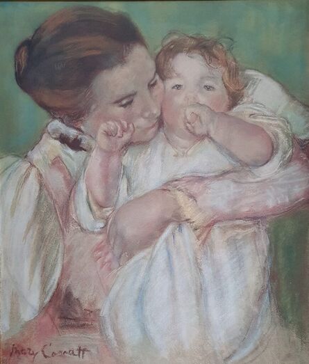 Mary Cassatt, ‘mother and child’, ca. 1950