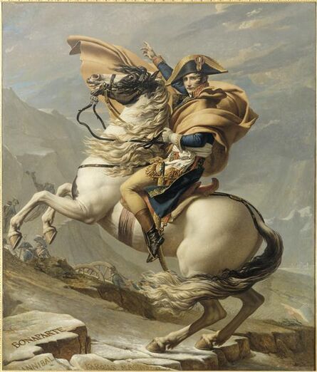 Jacques-Louis David, ‘Le Premier consul franchissant les Alpes au col du Grand-Saint-Bernard (Napoleon Crossing the Alps)’, 1801