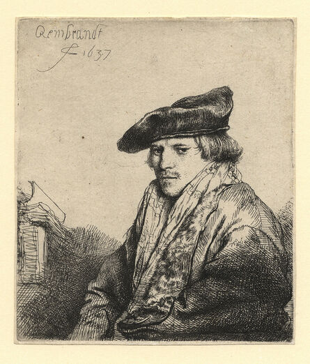 Rembrandt van Rijn, ‘Young Man in a Velvet Cap (Petrus Sylvius?)  ’, 1637