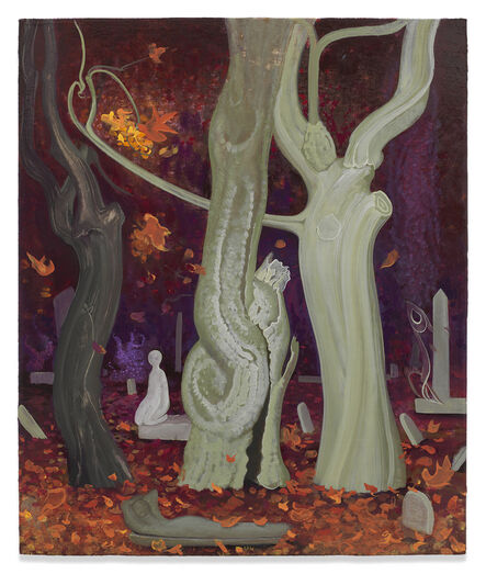 Inka Essenhigh, ‘Old Trees in Fall’, 2018