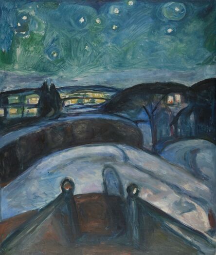 Edvard Munch, ‘Starry Night’, 1922-1924