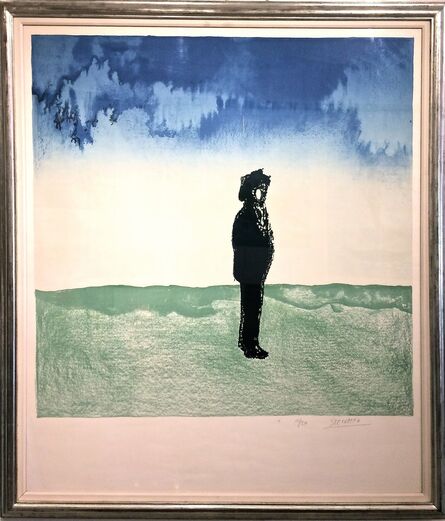 Saul Steinberg, ‘Man in Landscape’, 1970