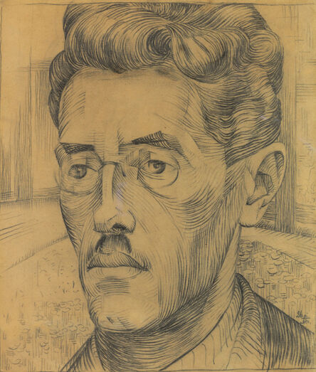 Alexander Bogomazov, ‘Portrait of the artist’s brother-in-law, Sergei Rudich’, 1926