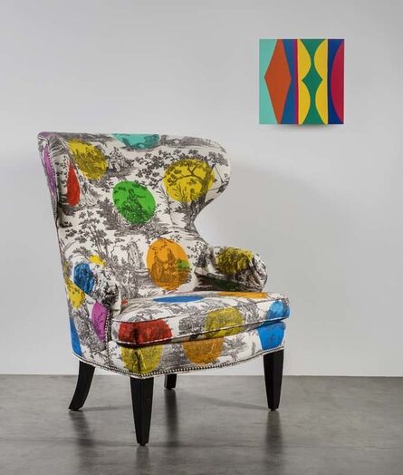 Kim MacConnel, ‘How Not To Paint A Chair (Homage to John Baldessari), 7 Gerbil (Abracadabra Series)’, 2020 and 2013