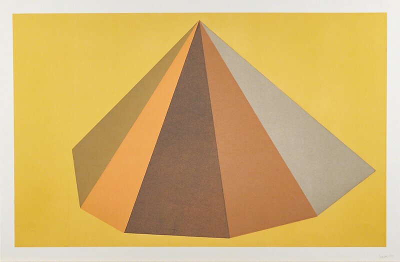 Sol LeWitt, ‘Plate #6 from Pyramids’, 1987, Print, Etching and aquatint in colors on wove paper (framed), Rago/Wright/LAMA/Toomey & Co.