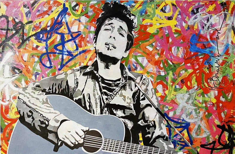 Mr. Brainwash, ‘'Bob Dylan'’, 2008, Print, Offset lithograph on satin poster paper., Signari Gallery