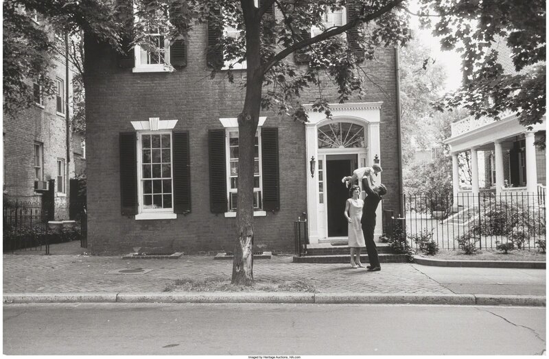 Mark Shaw, ‘JFK in front of Georgetown house’, 1961, Photography, Gelatin silver, 1963, Heritage Auctions