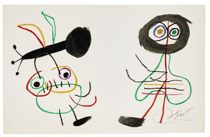 Joan Miró, ‘L'Enfance d'Ubu, Tériade, Paris’, 1975, Print, The complete set of twenty signed lithographs in colors, on Arches paper, Christie's